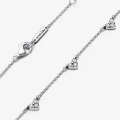 Collier Cœurs Trios de Pierres