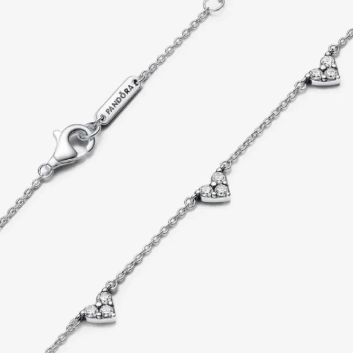 Collier Cœurs Trios de Pierres