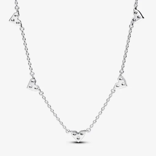 Collier Cœurs Trios de Pierres