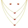 Collier et pendentif Femme Edforce 226-0046-S - Acier Doré