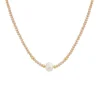 Collier et pendentif Femme Edforce 534-0116-N - Perle Doré