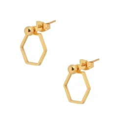 Collier et pendentif Femme Edforce 376-0011-S - Acier Doré