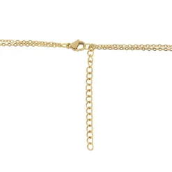 Collier et pendentif Femme Edforce 337-0311-S - Acier Doré