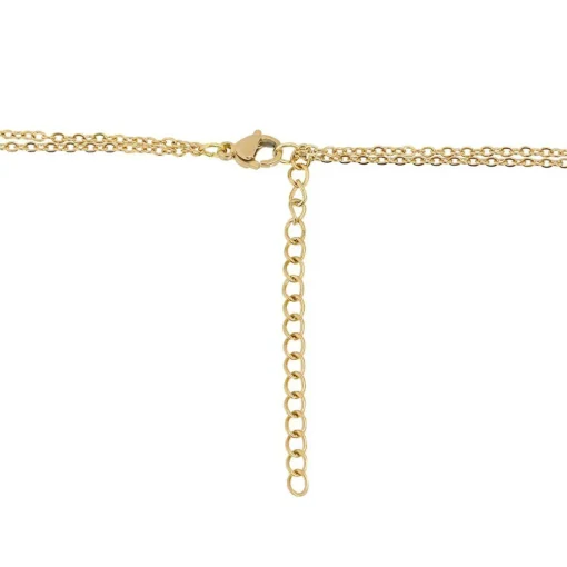 Collier et pendentif Femme Edforce 337-0311-S - Acier Doré