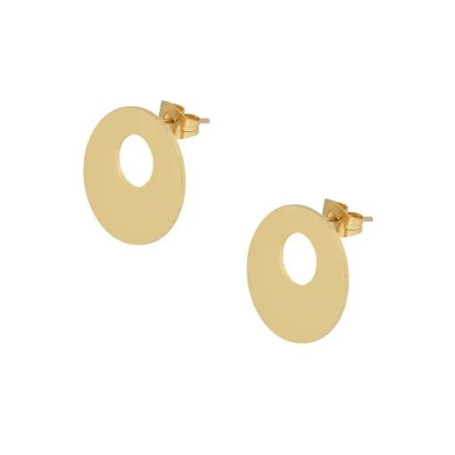 Collier et pendentif Femme Edforce 93-0840-S - Acier Doré