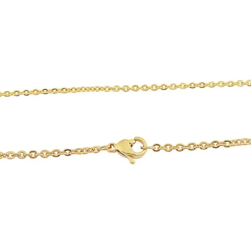 Collier et pendentif Femme Edforce 165-0155-S - Acier Doré