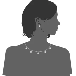 Collier et pendentif Femme Edforce 226-0120-S - Acier Argent