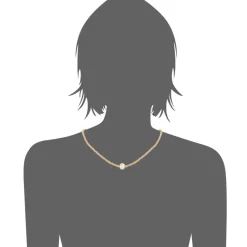 Collier et pendentif Femme Edforce 534-0116-N - Perle Doré