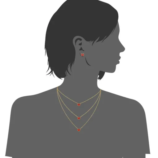 Collier et pendentif Femme Edforce 226-0046-S - Acier Doré