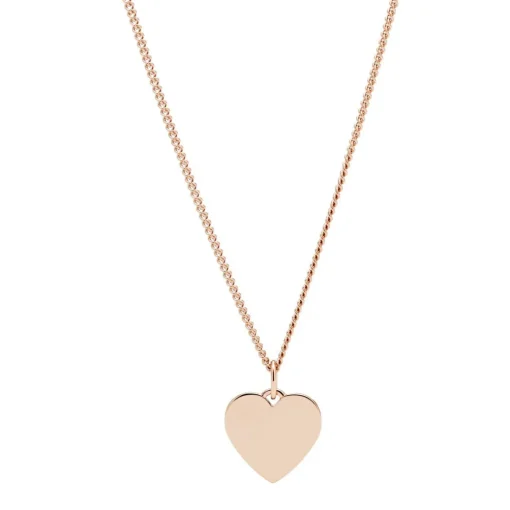 Collier et pendentif Fossil Vintage Iconic JF03021791 - Collier et pendentif Acier Doré Rose Femme