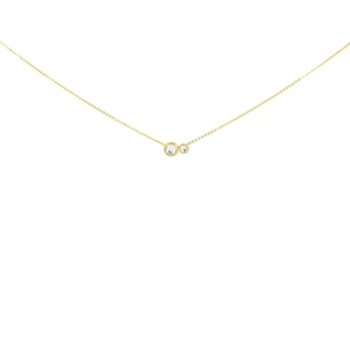 Collier et pendentif Les Interchangeables A54326 - Serti PM-GM Or Jaune Cristal Femme