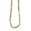 Collier et pendentif Les Interchangeables A60205 - Sautoir Bobo Chic Oeil du Tigre Femme