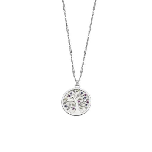 Collier et pendentif Lotus Silver TREE OF LIFE LP1889-1-1 - Collier et pendentif TREE OF LIFE Argent Femme