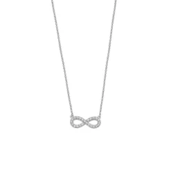 Collier et pendentif Lotus Silver Trendy LP1253-1-1 - Collier et pendentif Argent Infini Serti Femme