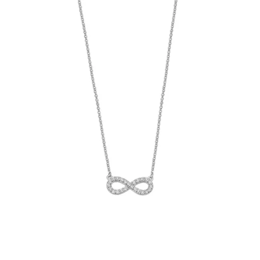 Collier et pendentif Lotus Silver Trendy LP1253-1-1 - Collier et pendentif Argent Infini Serti Femme