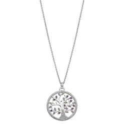 Collier et pendentif Lotus Silver Tree Of Life LP1896-1-1 - Collier et pendentif Argent Arbre De Vie Femme