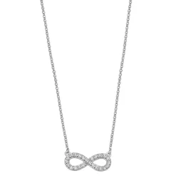 Collier et pendentif Lotus Silver Trendy LP1253-1-1 - Collier et pendentif Argent Infini Serti Femme