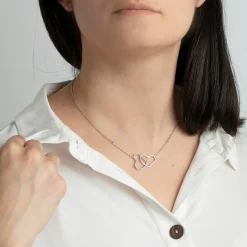 Collier et pendentif Lotus Silver MOMENTS LP1818-1-1 - Collier et pendentif MOMENTS Argent Coeur Femme