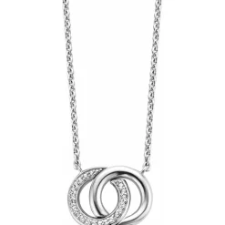 Collier et pendentif Ti Sento 3822ZI - Collier et pendentif Anneaux entrelacés Argent Femme