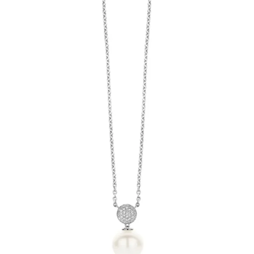 Collier et pendentif Ti Sento 3854PW-42 - Collier et pendentif Blanc Argent Femme