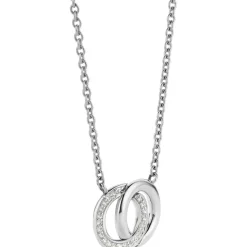 Collier et pendentif Ti Sento 3822ZI - Collier et pendentif Anneaux entrelacés Argent Femme