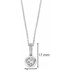 Collier et pendentif Ti Sento 6739ZI - Collier et pendentif Cristaux Blanc Femme