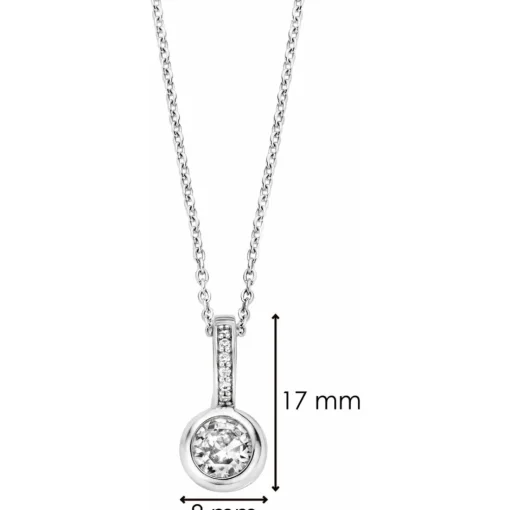 Collier et pendentif Ti Sento 6739ZI - Collier et pendentif Cristaux Blanc Femme