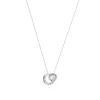Collier fantaisie double rond martelé Femme Maison de la Bijouterie WYZ63U45 Argent