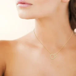 Collier fantaisie maille forçat plaqué or Maison de la Bijouterie UW33V345