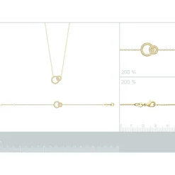 Collier fantaisie maille forçat plaqué or Maison de la Bijouterie UW33V345