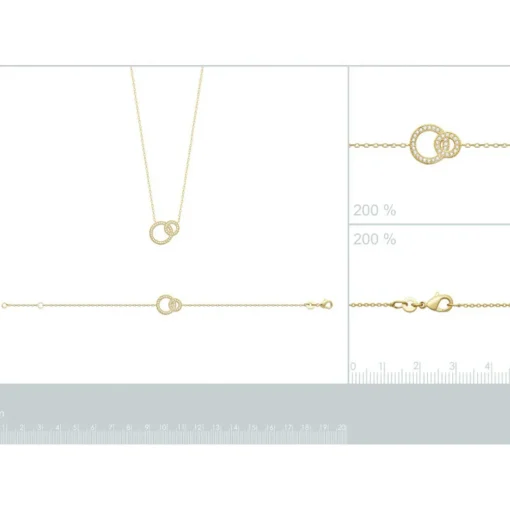 Collier fantaisie maille forçat plaqué or Maison de la Bijouterie UW33V345