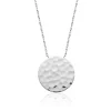 Collier fantaisie pendentif martelé Femme Argent Maison de la Bijouterie WYZ60045