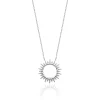 Collier fantaisie soleil Femme argent Maison de la Bijouterie WYZ60Y45