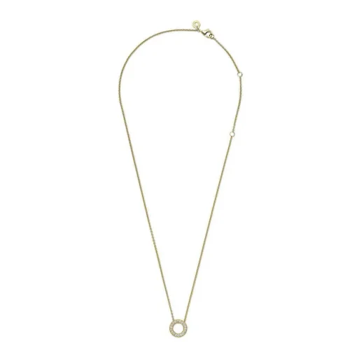 Collier femme Collier Cerclé Pavé Signature Pandora Pandora Pandora Signature - 367436C01 Plaqué or