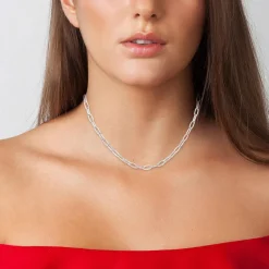 Collier femme Angèle M B2368-ARGENT - Acier Argent