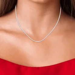 Collier femme Angèle M B2304-ARGENT - Acier Argent