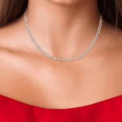 Collier femme Angèle M B2374-ARGENT - Acier Argent