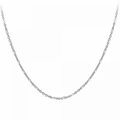Collier femme Angèle M B2380-BLANC - Acier Argent