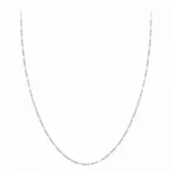 Collier femme Angèle M B2380-BLANC - Acier Argent