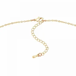Collier femme Angèle M B2481-NOIR - Métal Doré
