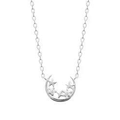 Collier femme argent oxyde de zirconium Maison de la Bijouterie VW36W645