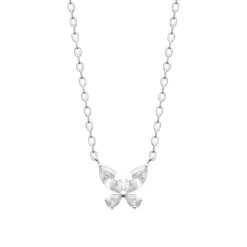 Collier femme argent pendentif papillon Maison de la Bijouterie VW3VV345
