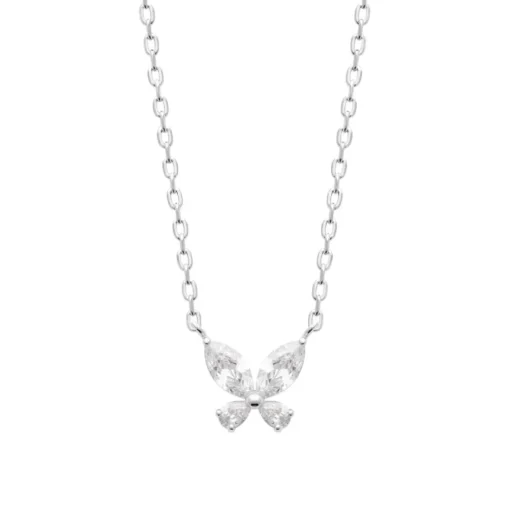 Collier femme argent pendentif papillon Maison de la Bijouterie VW3VV345