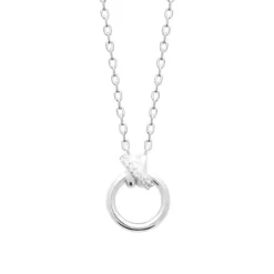 Collier femme argent pendentif oxydes de zirconium Maison de la Bijouterie VW3UZV45