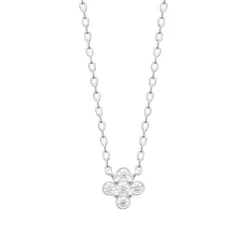 Collier femme argent pendentif oxydes de zirconium Maison de la Bijouterie VW3VV045