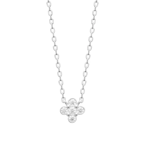 Collier femme argent pendentif oxydes de zirconium Maison de la Bijouterie VW3VV045