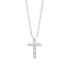 Collier femme argent pendentif croix oxyde Maison de la Bijouterie VW3W5545