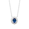 Collier femme argent pierre bleue Maison de la Bijouterie VW36Z545