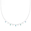 Collier femme argent pierres bleues Maison de la Bijouterie VW3W4W45