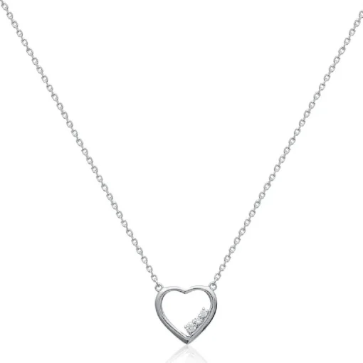 Collier femme argent rhodié - VWZ3Y045